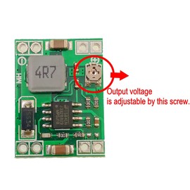 JZK 10 PCS Mini size MP1584EN DC-DC output voltage adjustable step-down module small, 3A DC to DC buck converter adjustable 24V to 12V 9V 5V 3V output power module