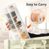 vsshe Transparent Cable Organiser with Lid, Cable Organiser Box, 7