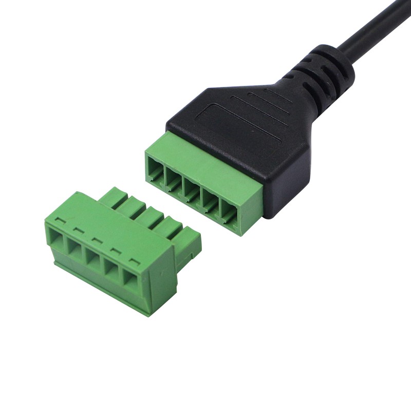 CERRXIAN 1ft Micro USB Male to 5 Pins Screw Terminal
