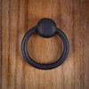 Renovators Supply Manufacturing Cabinet Handles 2 in. Black Wrought Iron