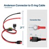 Anderson Connector to Ring Terminal Battery Cable 10AWG, Powerpole Style