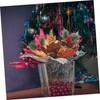 MAGICLULU 10pcs Lifelike Christmas Pine Tree Branches Berries and Pine