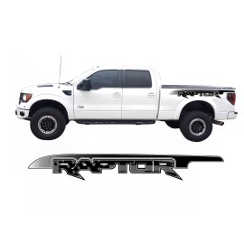 Avery Dennison 2-Ford Raptor SVT F150 Distressed Flag Bedside Vinyl Graphics Decals Avery Gloss