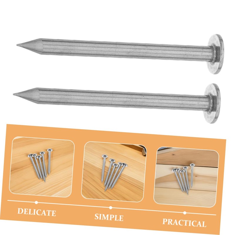 BESPORTBLE 6pcs Stainless Steel Survey Markers Heavy Duty Property Line