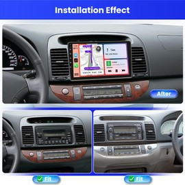 Inefala 2+64G Radio for Toyota Camry 1997 1998 1999 2000 2001 2002 2003 CarPlay Stereo Android 15 Touchscreen 9" Android Auto Bluetooth GPS DSP 26UI Backup Camera