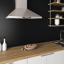 Livelynine Large Matte Black Peel and Stick Backsplash Tile for Kitchen 24x12" 4pcs Bathroom Wall Tiles Waterproof Shower Tile Stickers Sticky Back Splash Tiles Cover up Stick on Back Splashes Stove