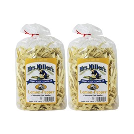 Mrs. Miller's Homemade Noodles, Lemon-Pepper, All Natural & Cholesterol Free, 14 OZ (Pack of 2)