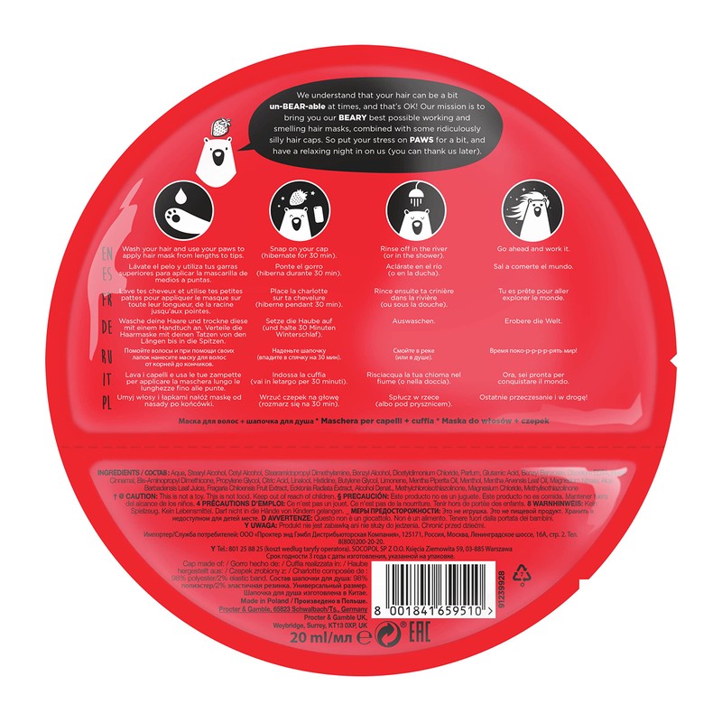 Bear Fruits Strawberry Detangling & Shine Hair Mask + Shower