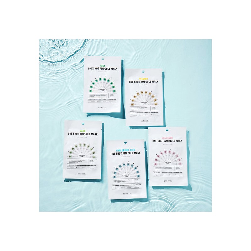 Eunyul One Shot Ampoule Mask Pack 50 Sheets (Select 1