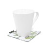 Style Decor W3000820 Coasters Reversible Fashionable Cloth Set of 4