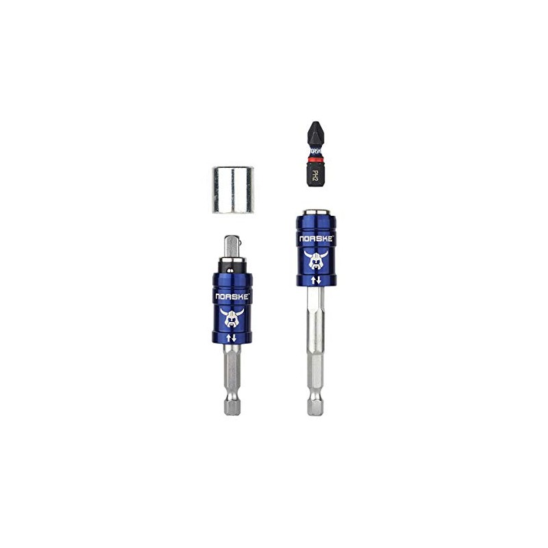 Norske Tools NIBBI259P 2-IN-1 Socket Adapter and Bit Holder, Works