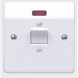 Mk K5105WHI 32A Double Pole Switch and Neon