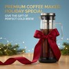 BrewMOO- Airtight Cold Brew Coffee Maker Pitcher, 1.4L/48Oz Thick Glass