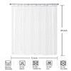 YISURE Clear Extra Long Shower Curtain Liner 72 x 84