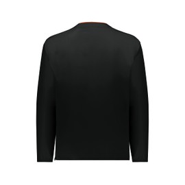 Holloway Clubhouse Pullover – Versatile Cage Jacket Quarter Zip for Men: Golf, Fishing, Workout, Long Sleeve Comfort, Black/Orange