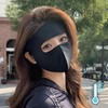 Golf Mountaineering Face Mask Golf Mask Cool Mask Face Mask Mountaineering Mask Sun protection charcoal 5ea