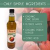 Joe’s Syrup Organic Flavored Syrup, Organic Peach, 750 ml (3