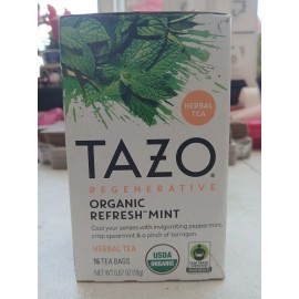 Tazo Tea Herbal Tea - Organic Refresh Mint 16 Bag(S)