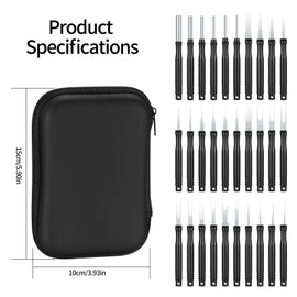 30 Piece Terminal Removal Tool Set for Car, Car Cable Plug Removal Tool Pin Extractor, Repair Pin Removal Tool, Remover Key Tools for Most Connectors Terminals Tool