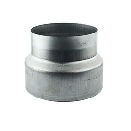 MKK - 18112-003 Reducer Reduction Aluflex Pipe Flexible Pipe Ventilation Spiral Duct Pipe Galvanised 125-100