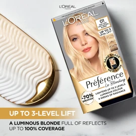 L'Oreal Paris Preference Hair Dye, Long Lasting, Luminous Permanent Hair Colour, 01, Prague