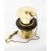 Gold Basin Waste Metal Plug Chain Stay Slotted 1 1/4"