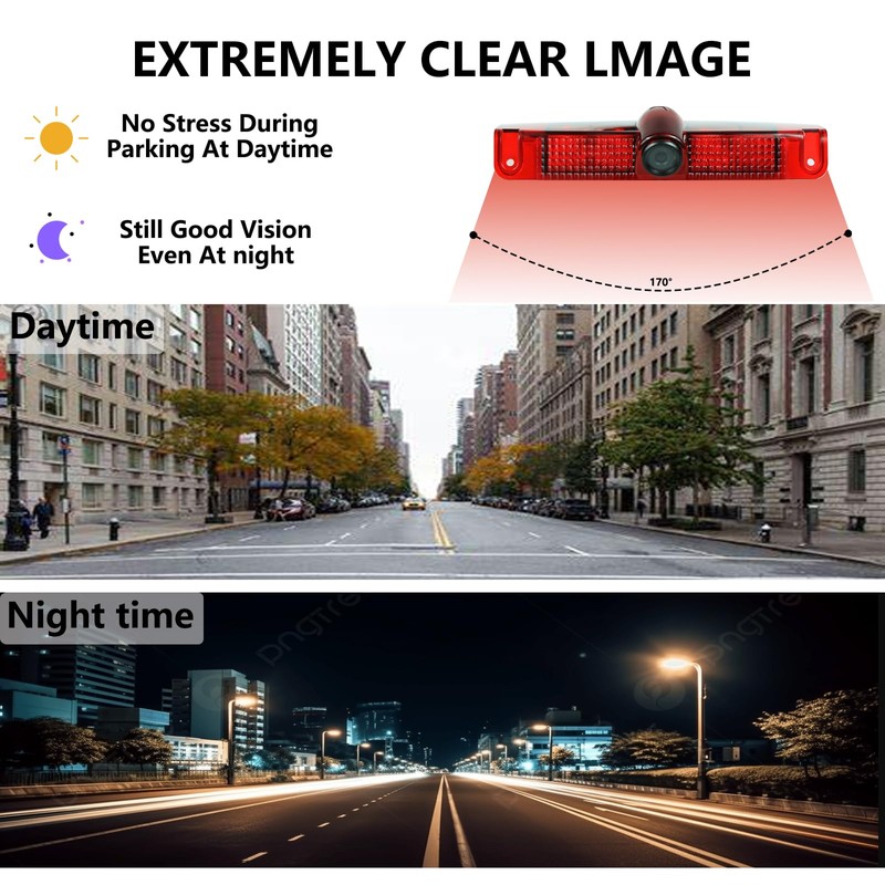 Fancemot Third Brake Light Rear View Reverse Backup Camera Compatible