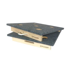 Premium 5 Hole Washer Toss Washers Game Boards (Green Carpet, 24x24 Full Size Boards+Washers&Locker)