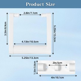 PIHIL 2 Pcs Plastic Cooler Handle Replacement for 25-72 Quart Coolers, Replacement Cooler Handle Parts Includes Screws, White