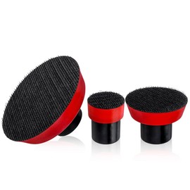 Mesee 3 Pieces Hook and Loop Backing Pad, M14 Thread Polisher Backer Pad, Plate Rotary Sanding Buffing Machine Accessories, for Angle Grinder Accessories Sanding Buffing Polishing1 Inch/2 Inch/3 Inch