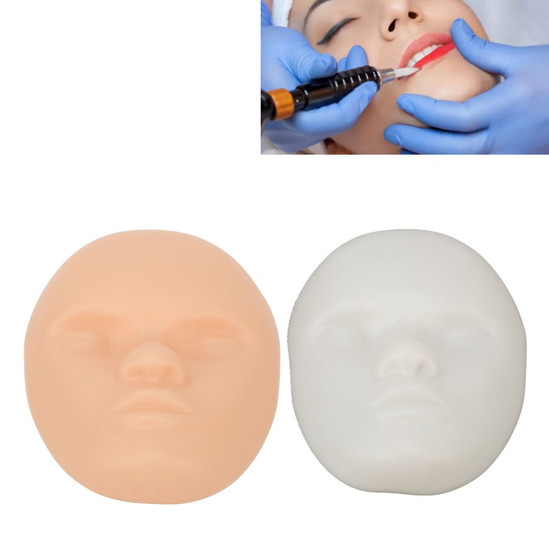 Tattoo Practice Skin Head Silicone Independent Package 3D Microblading Practice