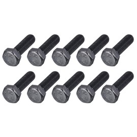 METALLIXITY Hex Bolts (M8-1.25x25mm) 20Pcs, 8.8 Grade Carbon Steel Fully Threaded Black Oxide, Coarse Thread UNC Hex Head Screw Bolt - for Furniture Repair