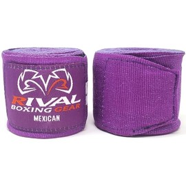 RIVAL Boxing 180" Traditional Cotton Handwraps - Purple