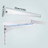 12 Inch 10-Pack Adjustable Metal Shelf Brackets - Heavy Duty,
