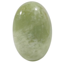 Loveliome New Jade Polished Stones, Natural Oval Healing Palm Pocket Stone Indoor Fountain Stones Massage Energy Crystal