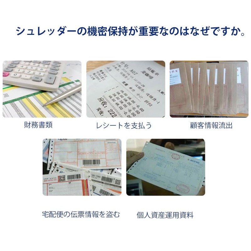 Zerodis USB Electric Shredder Small Portable Continuous Shredding Easy Operation,