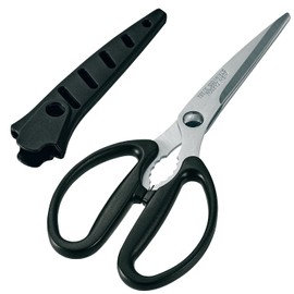 Shimomura Kogyo SKU-401 Sakurakuyu Kitchen Scissors with Saya, Dishwasher Safe