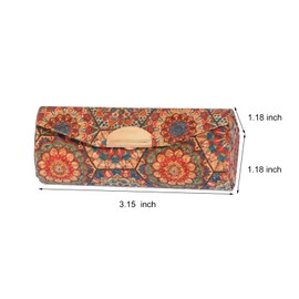 capasin Mandala Bohemian Style 6 Pcs Lipstick Case With Mirror Chapstick Holder Storage Vintage Makeup Box Small Gifts Case