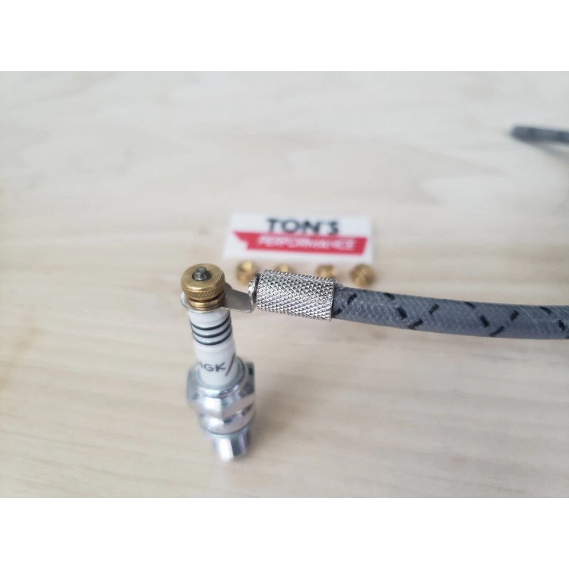 Ton's Performance 4mm Spark Plug Wire Brass Nuts & Ring