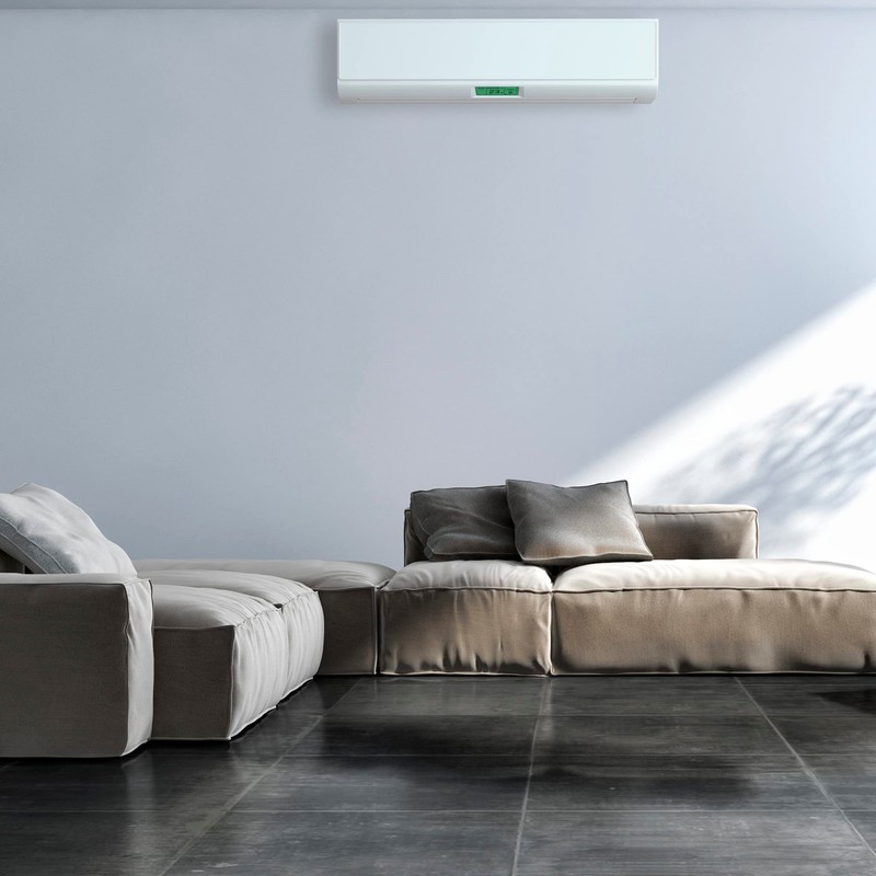 MECCANIXITY Air Conditioner Cover 35-37 Inch Knitted Elastic Cloth Dustproof