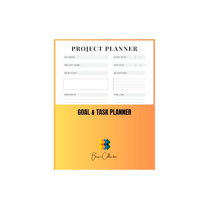 Goal & Task Planner: Structured Logbook for Projects, Deadlines &