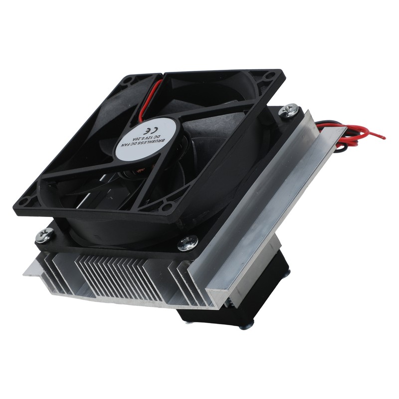 Peltier Cooler with Power Supply Semiconductor Refrigeration Cooling System DIY