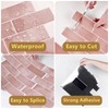 Wallercity Pink Marble Peel and Stick Backsplash 3D Self Adhesive