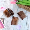 Gejoy 12 Pieces Plastic Teeth Hair Combs Tortoise Side Comb