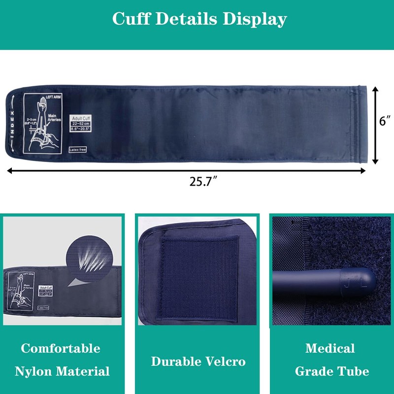 Extra Large Blood Pressure Cuff Compatible with/for Omron 9”-21” Inches,