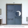 SMARTSTANDARD 60"/5FT Ceiling Mount Bypass Sliding Door Hardware Kit for