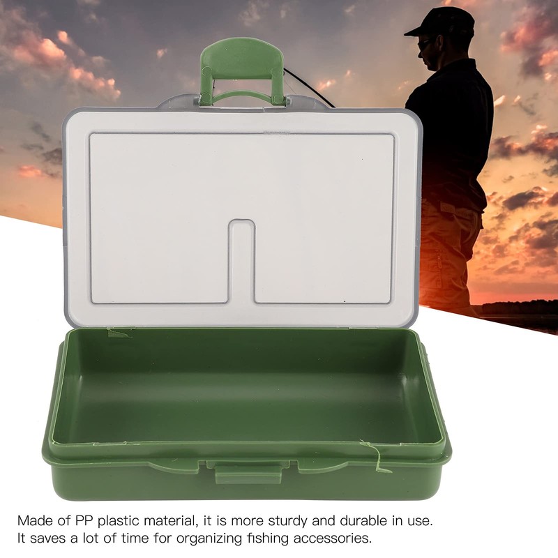 Fishing Tackle Box 2Pcs Multiple Compartments Box Organizer for Fishing