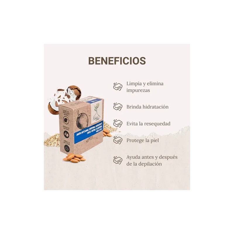 3 Pack Jabón Artesanal Corporal Cuidado Natural Vegano 100 G