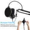 AT2020 Mic Stand with Pop Filter - Professional Microphone Boom