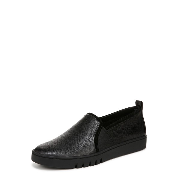Vionic Cambria Slip On Shoes Black Leather 7.5 M